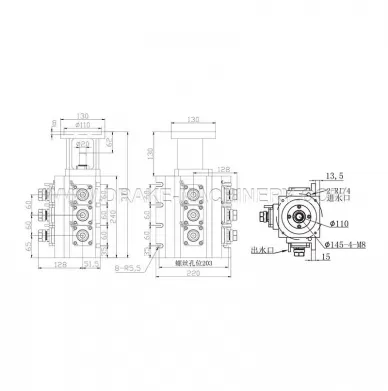 Integrated power head 3+3 Model LS-RS6-Y-ER20ER25