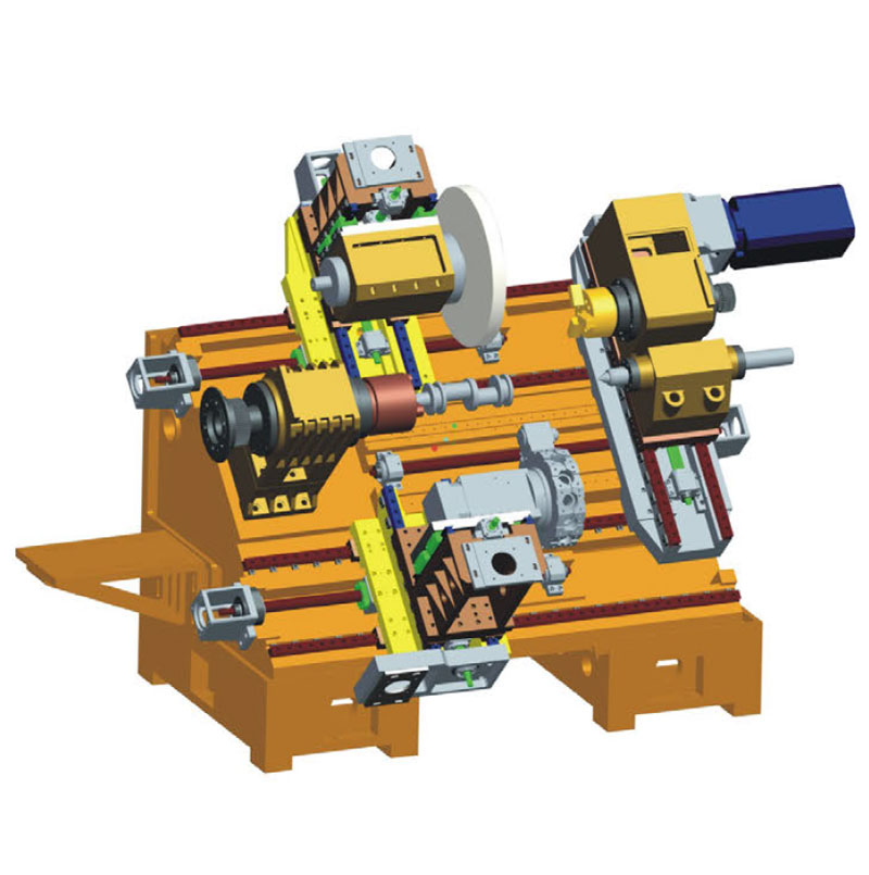 45° Turning and Grinding Centre (Double Spindle Single Turret Double Y-axis Single Grinding Head) GP-500STRYM