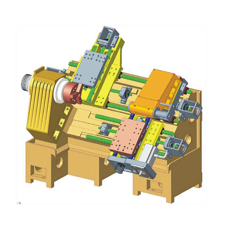 45°Slender shaft type upper and lower turret composite turning centre GP-40TC