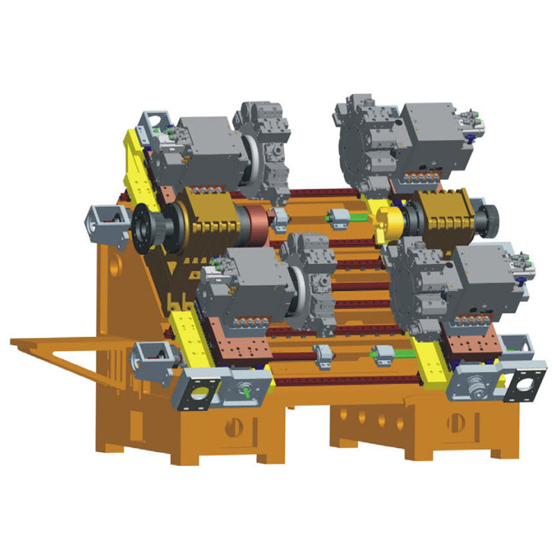 45°Turning Centre(Double Spindle Four Turret) GP-500STT