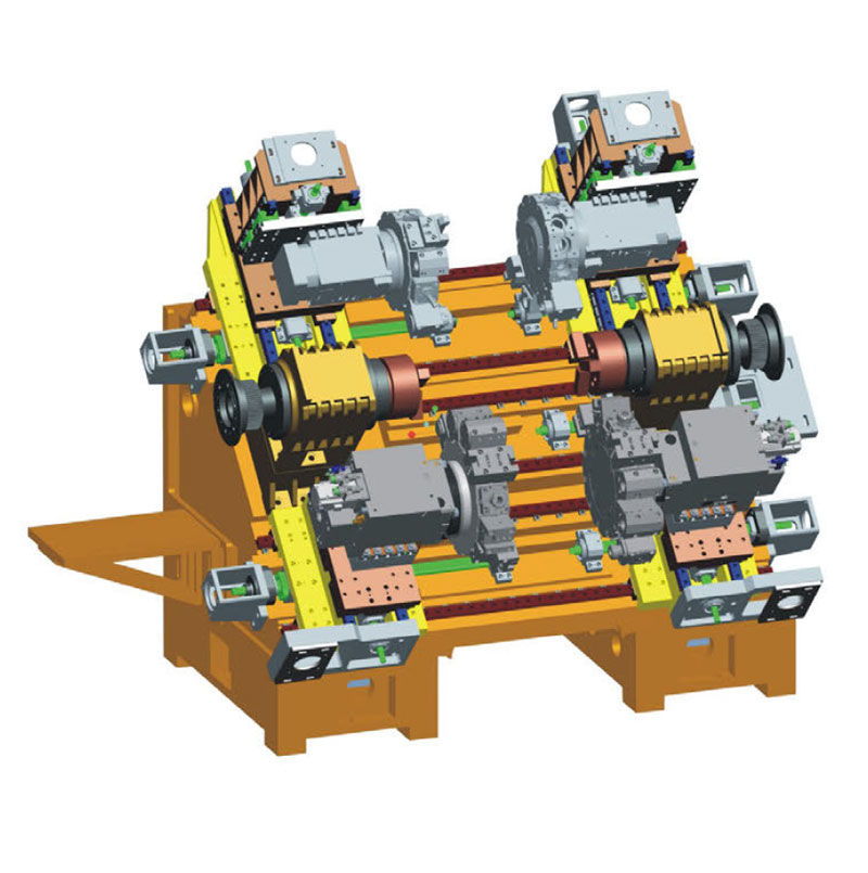 45°Turning Centre(Double Spindle Four Turret Double Y-axis) GP-500STTYY