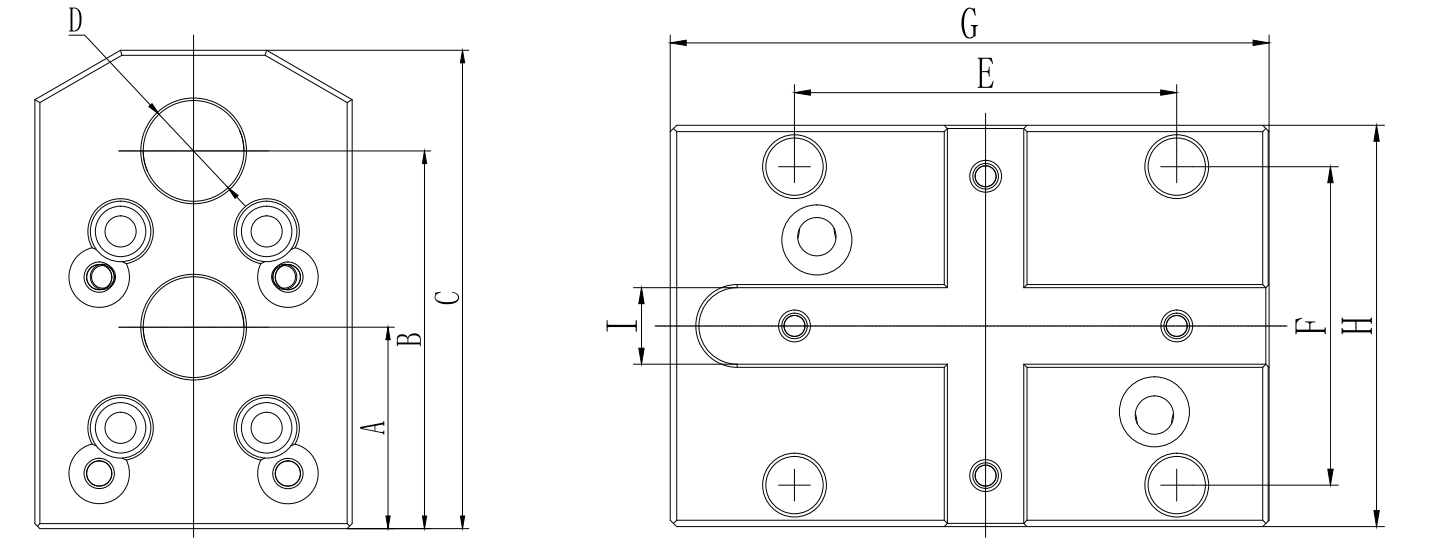 BMT series double hole fixed tool holder